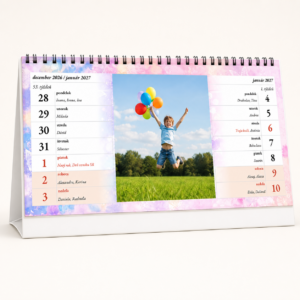 Table Two-Weeks Calendar